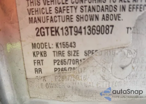 2004 GMC Sierra 1500 Sle из США, поврежденный, VIN 2GTEK13T941369087